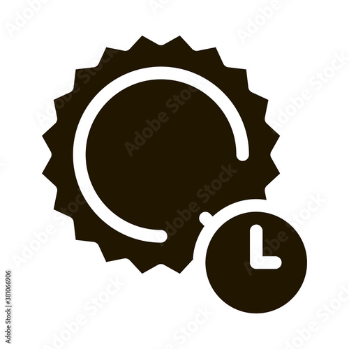 Sunburn glyph icon vector. Sunburn Sign. isolated symbol illustration