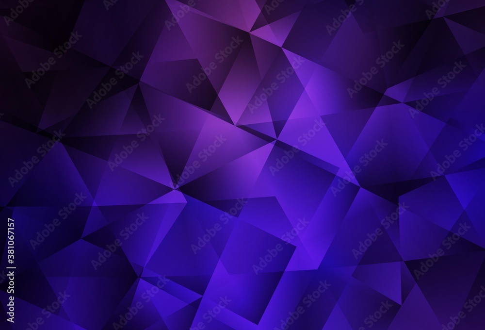 Dark Purple, Pink vector shining triangular layout. Dark Purple, Pink vector shining triangular layout.