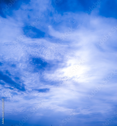 blue sky with clouds