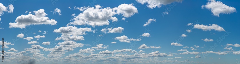 Fantastic clouds against blue sky, panorama Fantastic clouds against blue sky, panorama