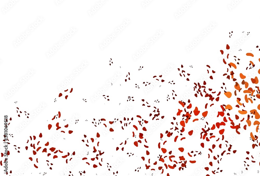 Fototapeta premium Light Red, Yellow vector background with abstract forms.