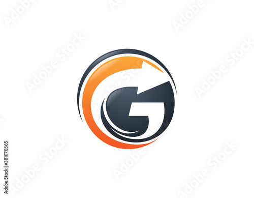 Free Download Creative letter G with arrow logo design illustration - GFXLoad