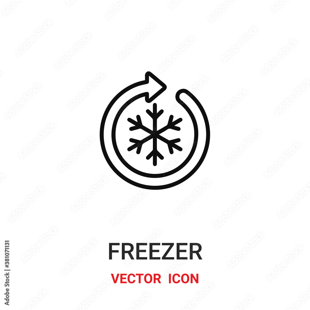 Freezer vector icon. Modern, simple flat vector illustration for website or mobile app.Freeze symbol, logo illustration. Pixel perfect vector graphics Freezer vector icon. Modern, simple flat vector illustration for website or mobile app.Freeze symbol, logo illustration. Pixel perfect vector graphics