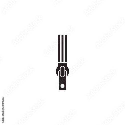 Zipper for clothing logo design template