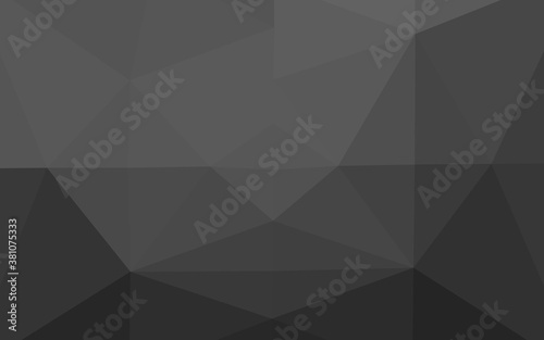 Dark Silver, Gray vector triangle mosaic texture. Modern geometrical abstract illustration with gradient. The best triangular design for your business.