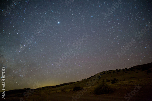 the wonderful night sky above new mexico desert