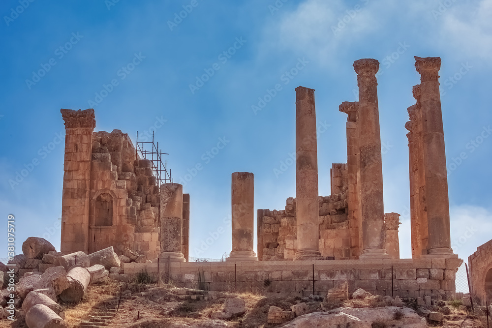 Jerash Jordania Templo de ZEUS