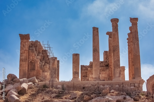 Jerash Jordania Templo de ZEUS