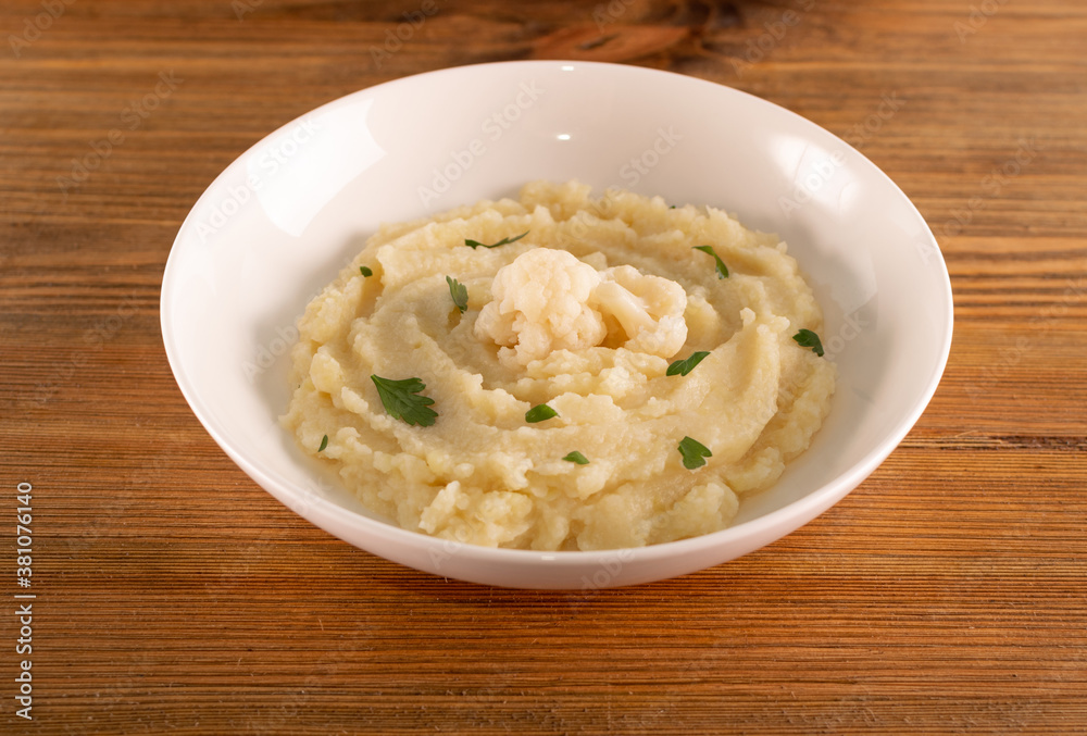 Homemade Cauliflower Puree or Colcannon with Mashed Cabbage Homemade Cauliflower Puree or Colcannon with Mashed Cabbage