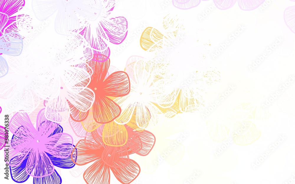Light Pink, Yellow vector elegant wallpaper with flowers Light Pink, Yellow vector elegant wallpaper with flowers