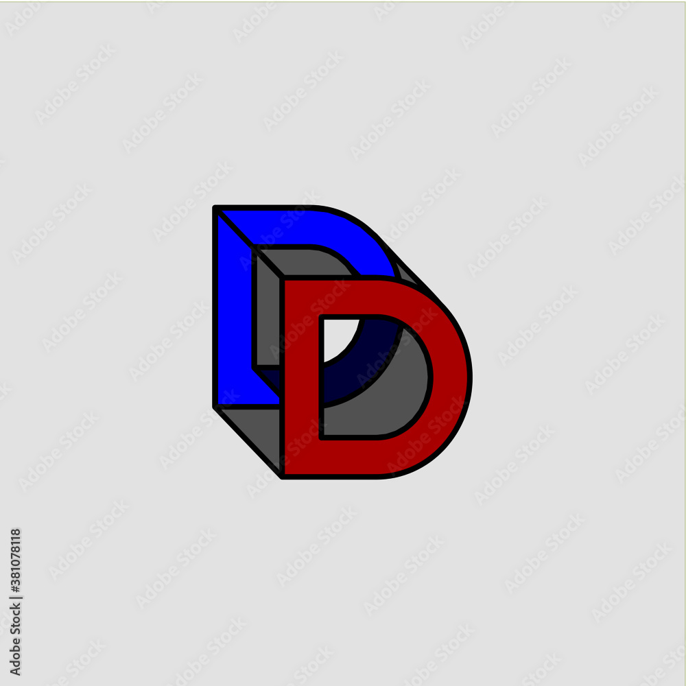 D letter icon logo vector design template D letter icon logo vector design template