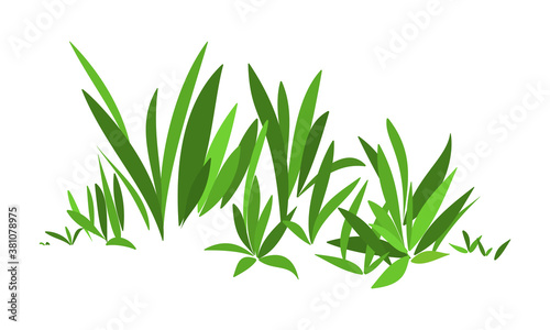 Simple stylized green grass