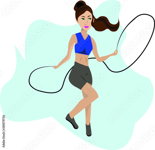 sporty girl and her daytime with sport and relax