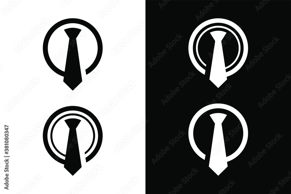 Tie circle concept. Very suitable in various business purposes, also for icon, symbol and many more. Tie circle concept. Very suitable in various business purposes, also for icon, symbol and many more.