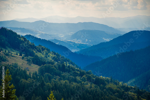 Beautiful autumn Carpathians landscape in the mountains location West Ukraine.