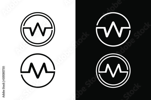 Letter W and M with circle concept. Very suitable in various business purposes, also for icon, symbol and many more.