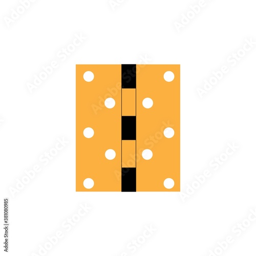 Door hinges vector