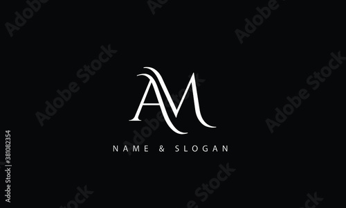 AM, MA , A, M abstract letters logo monogram