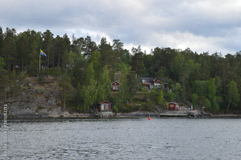 The stunning islands and ocean in the Stockholm Archipelago (Skärgård) in Sweden