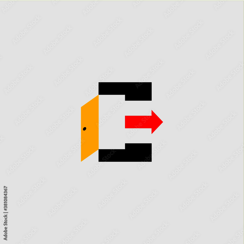 E letter icon logo vector design template E letter icon logo vector design template