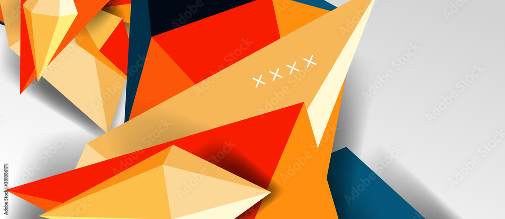 3d low poly abstract shape background vector illustration 3d low poly abstract shape background vector illustration