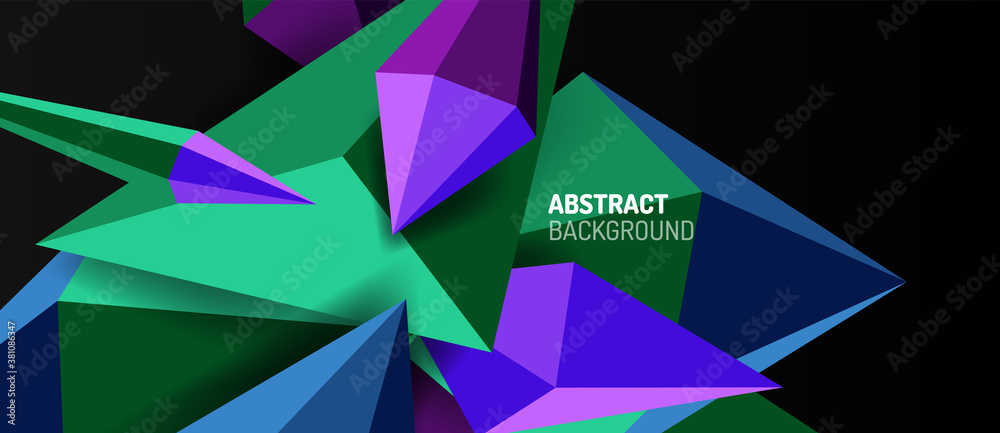 3d low poly abstract shape background vector illustration 3d low poly abstract shape background vector illustration