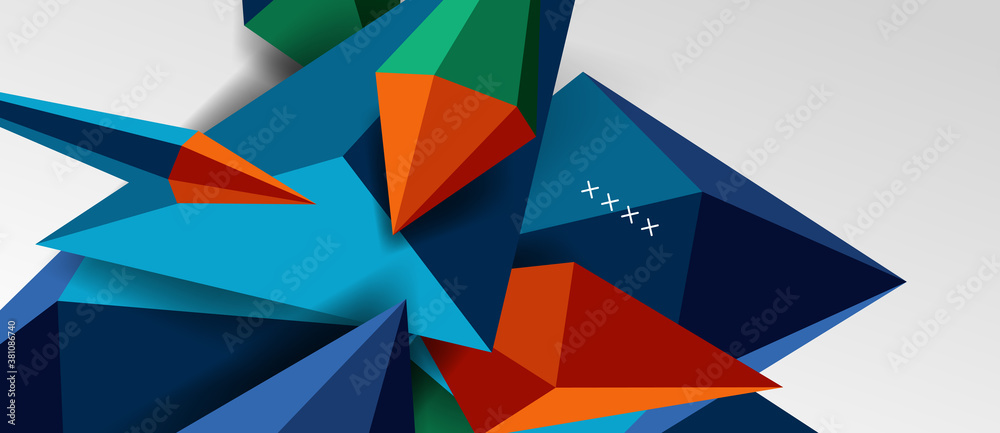 3d low poly abstract shape background vector illustration 3d low poly abstract shape background vector illustration