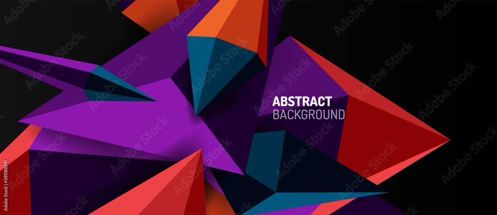 3d low poly abstract shape background vector illustration 3d low poly abstract shape background vector illustration