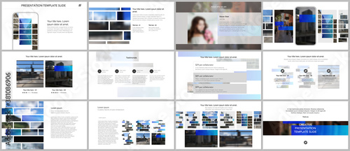 Vector templates for website design, presentations, portfolio. Templates for presentation slides, flyer, leaflet, brochure cover. Corporate business identity style for any purposes. Business template.