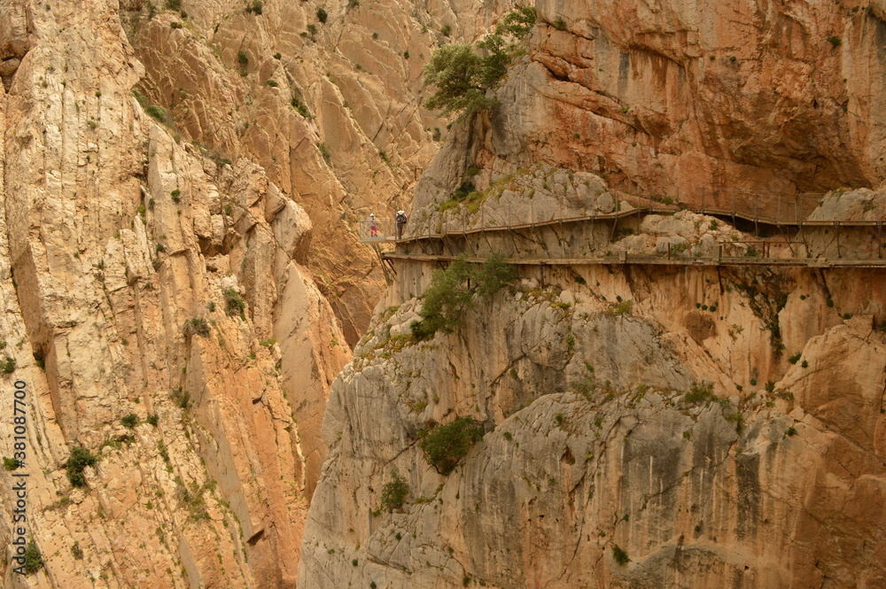 The dramatic and dangerous walkway Caminito Del Rey and the town of Ronda in Southern Spain
