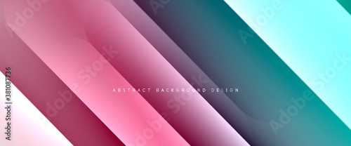 Fluid gradients with dynamic diagonal lines abstract background. Bright colors with dynamic light and shadow effects. Vector wallpaper or poster