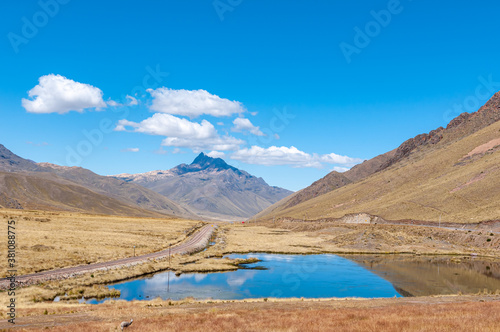 Mountains and lakes of the Andes