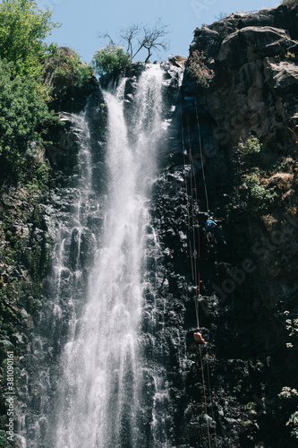 waterfall in the park  -                     