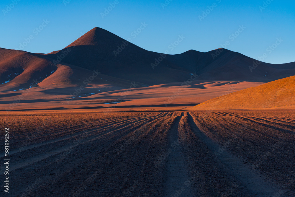 Eroded landscape, Campos de Piedra Pomez, El Peñón village, La Puna, Argentina, South America, America