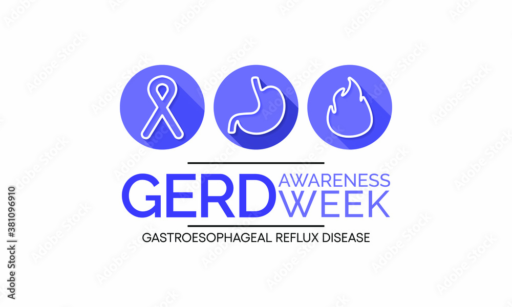 Vector illustration on the theme of GERD awareness week (Gastroesophageal reflux disease) observed each year during November. Vector illustration on the theme of GERD awareness week (Gastroesophageal reflux disease) observed each year during November.