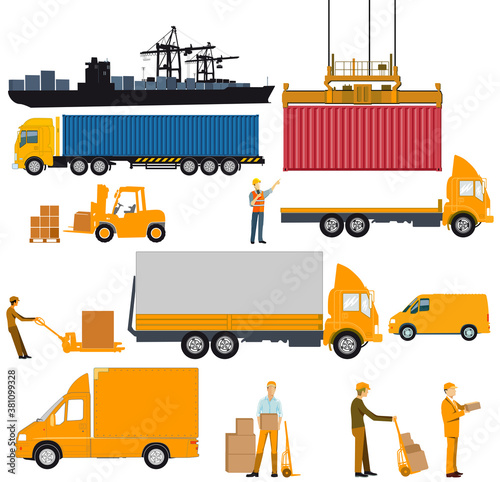 Llogistik Industrie, Versand und Zustellung