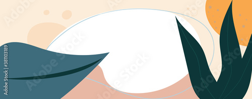 Vector of elegant abstract creative background graphic design template for social media