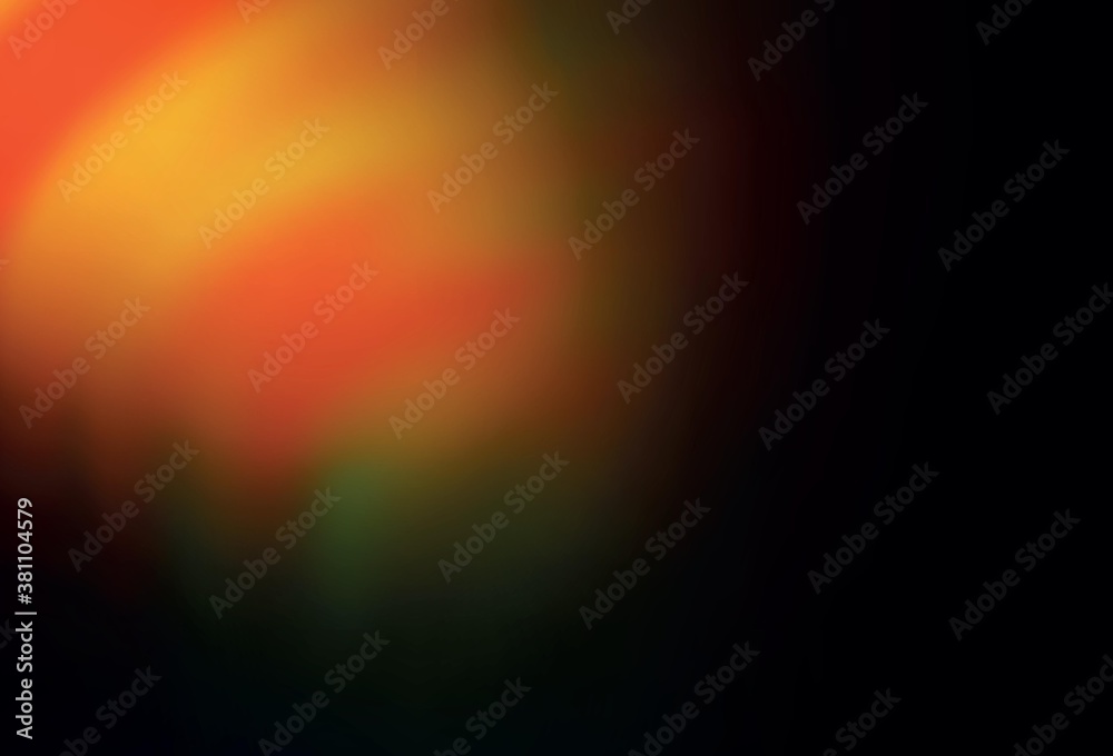 Dark Orange vector blurred template. Dark Orange vector blurred template.