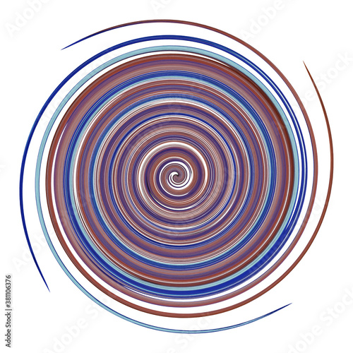 red and blue spiral