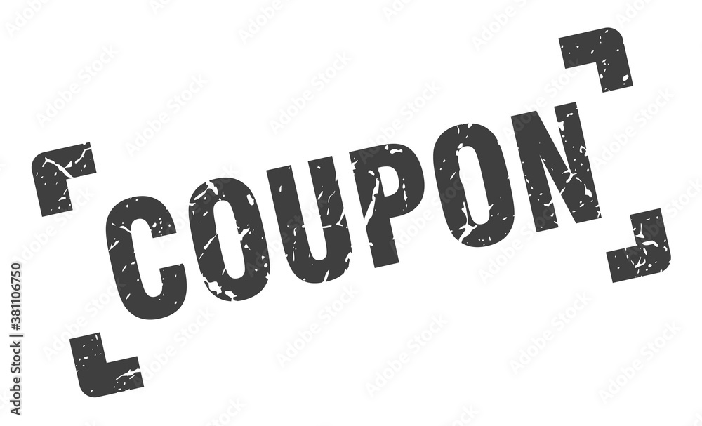 coupon stamp. square grunge sign isolated on white background coupon stamp. square grunge sign isolated on white background