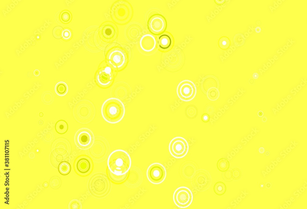 Light Green, Yellow vector backdrop with dots. Light Green, Yellow vector backdrop with dots.