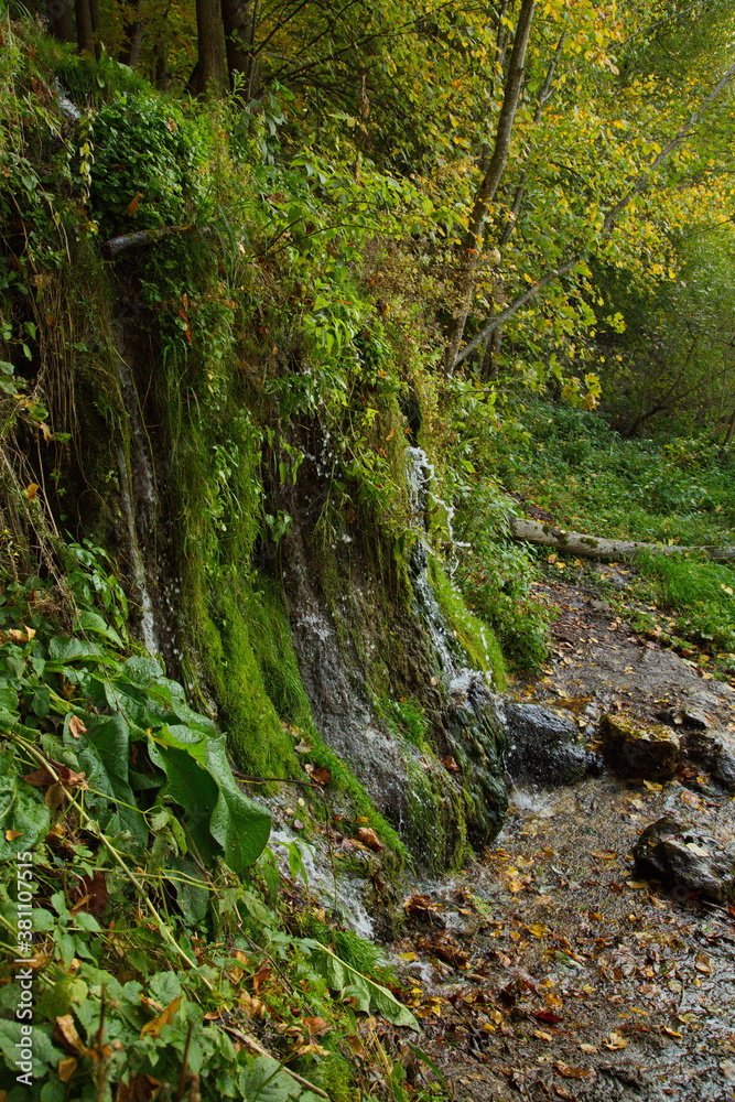 Raduzhny waterfall in the Moscow region of Russia. Raduzhny waterfall in the Moscow region of Russia.