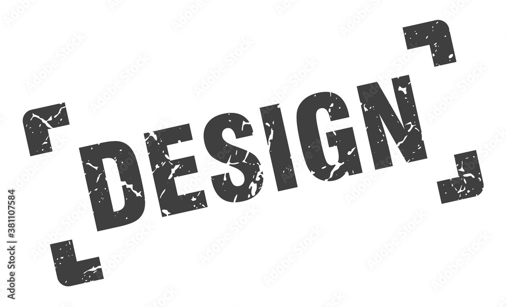 design stamp. square grunge sign isolated on white background design stamp. square grunge sign isolated on white background