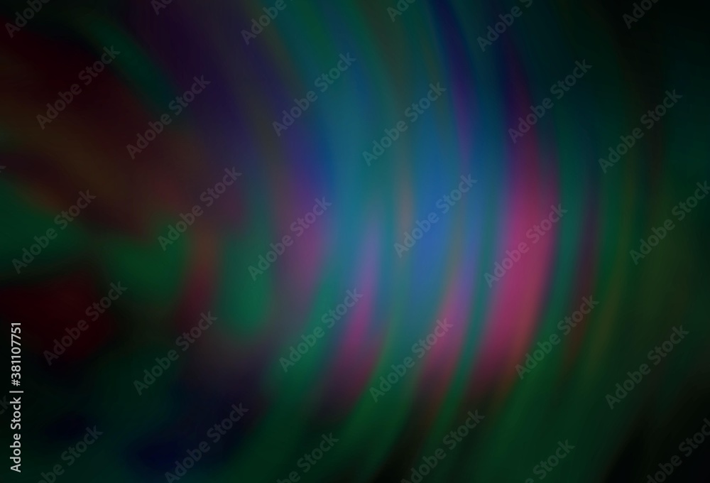 Fototapeta premium Dark Multicolor vector glossy abstract backdrop.