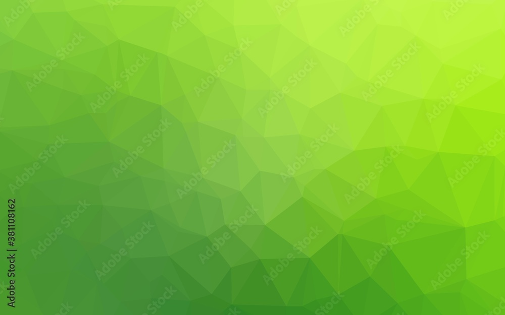 Light Green vector blurry triangle texture. Triangular geometric sample with gradient. The best triangular design for your business. Light Green vector blurry triangle texture. Triangular geometric sample with gradient. The best triangular design for your business.