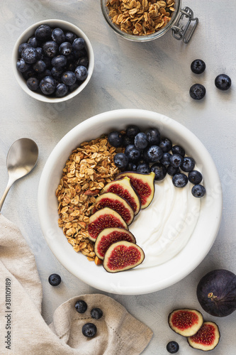 Blueberry and Fig Granola Bowl
