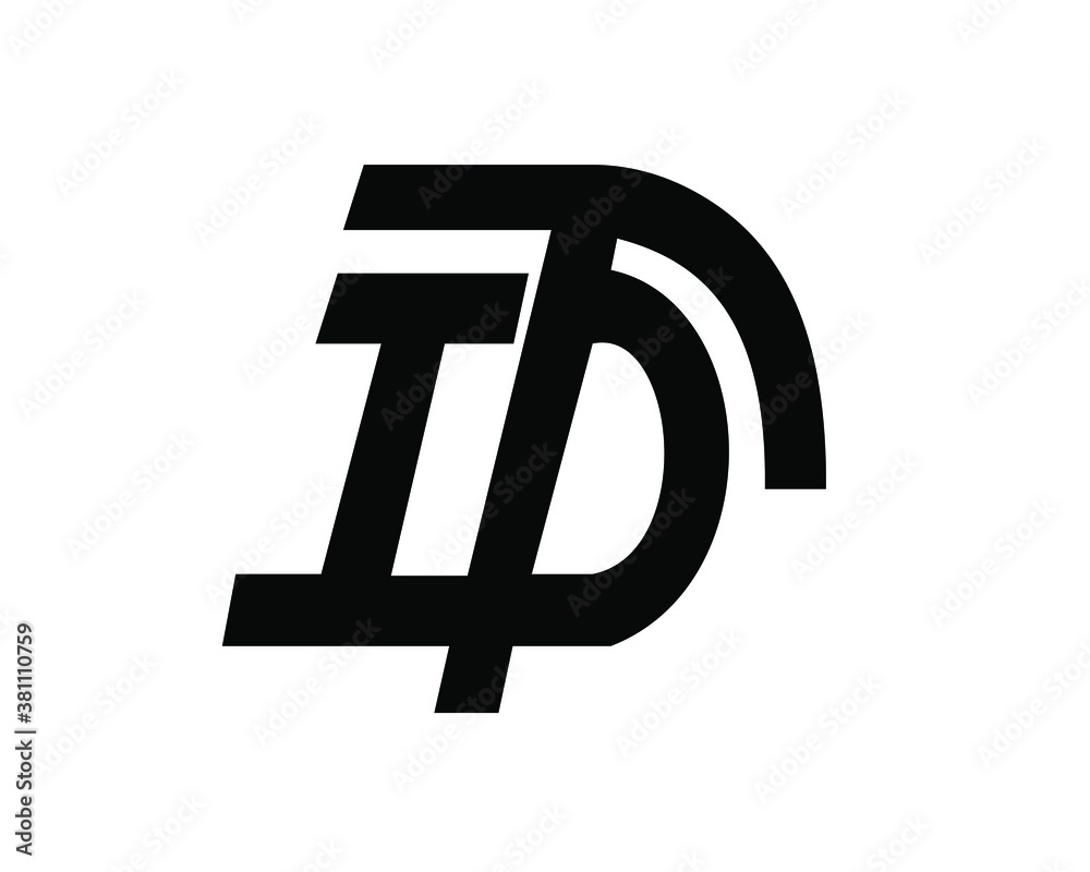 t and d, i and t, b and t logo designs