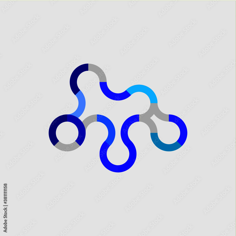 Obraz premium Letter M logo icon vector design