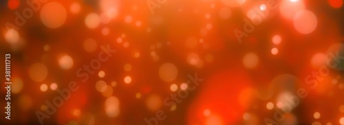Abstract red bokeh background - Christmas concept - Blurred bokeh circles 