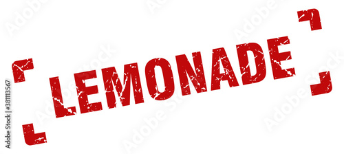lemonade stamp. square grunge sign isolated on white background